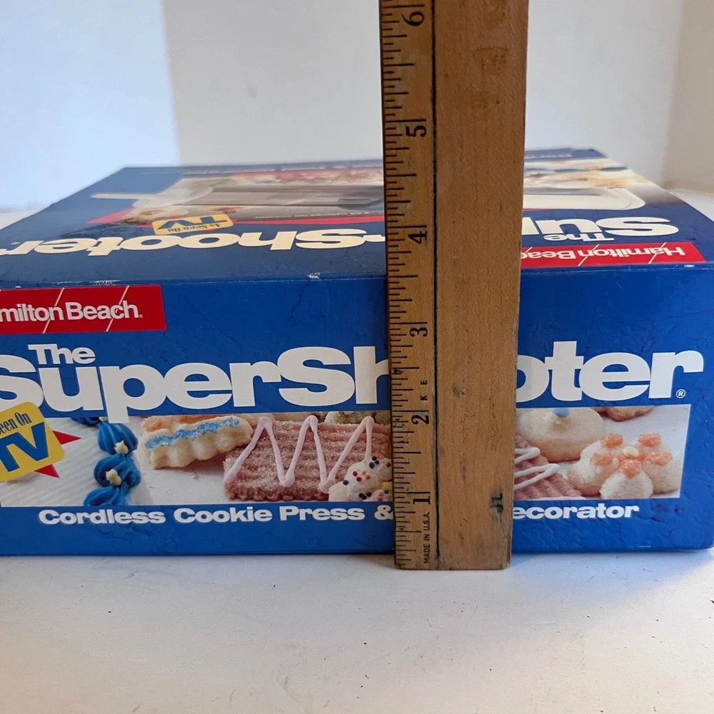 Hamilton Beach Super Shooter Cordless Cookie Press Food Decorator Vtg 80000